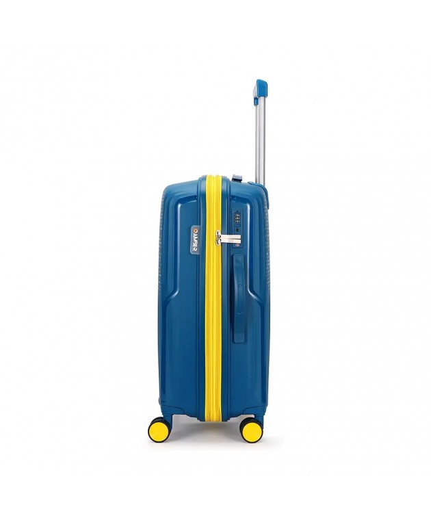Σετ 3 Βαλίτσες με Προέκταση AMBER Blue AM1017 Σετ Βαλίτσες