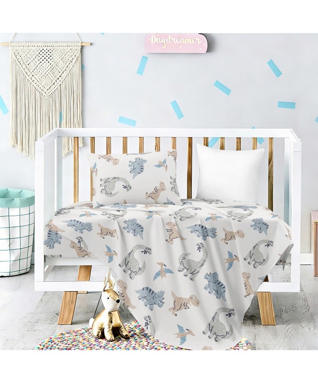 ΣΕΤ ΣΕΝΤΟΝΙΑ ΚΟΥΝΙΑΣ LIZARD PRIME LINE BABY (120X170) Βρεφικά Σετ Σεντόνια