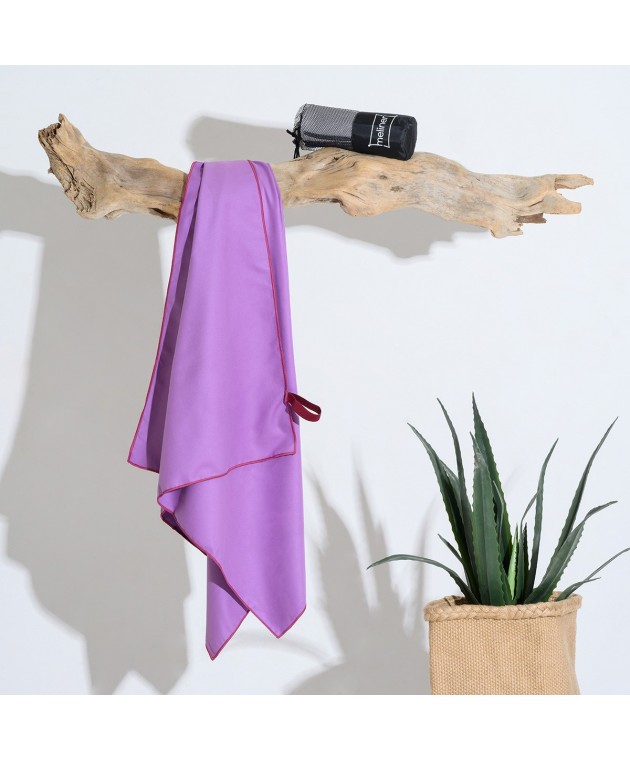 ΠΕΤΣΕΤΑ MICROFIBER GYM PURPLE (50Χ90) Πετσέτες Γυμναστηρίου