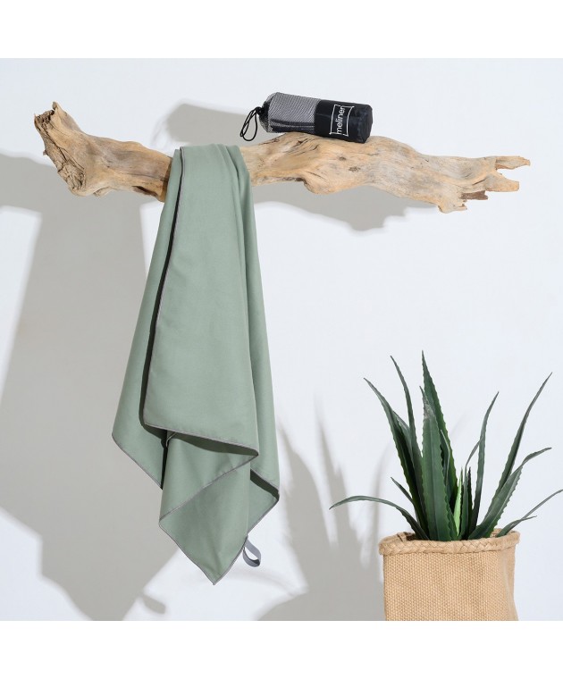 ΠΕΤΣΕΤΑ MICROFIBER GYM OLIVE (80Χ170) Πετσέτες Γυμναστηρίου