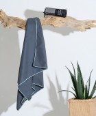 ΠΕΤΣΕΤΑ MICROFIBER GYM ANTHRACITE (80Χ170) Πετσέτες Γυμναστηρίου
