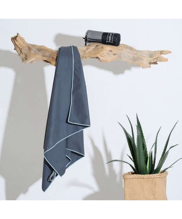 ΠΕΤΣΕΤΑ MICROFIBER GYM ANTHRACITE (80Χ170) Πετσέτες Γυμναστηρίου