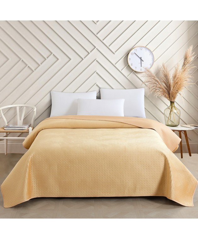 ΚΟΥΒΕΡΛΙ KING SIZE OMNIA BEIGE (260Χ240) Κουβερλί King Size