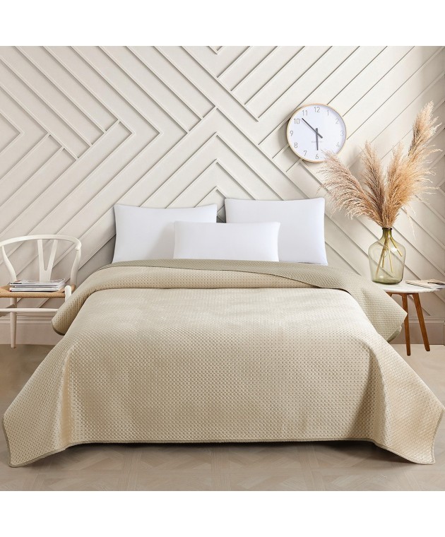 ΚΟΥΒΕΡΛΙ KING SIZE OMNIA GREIGE (260Χ240) Κουβερλί King Size