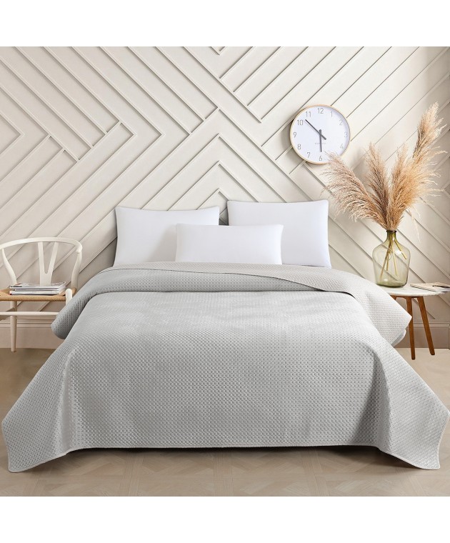 ΚΟΥΒΕΡΛΙ KING SIZE OMNIA GREY (260Χ240) Κουβερλί King Size