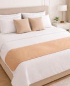 ΤΡΑΒΕΡΣΑ ΚΡΕΒΑΤΙΟΥ OMNIA BEIGE (55Χ250) Runner Κρεβατιού