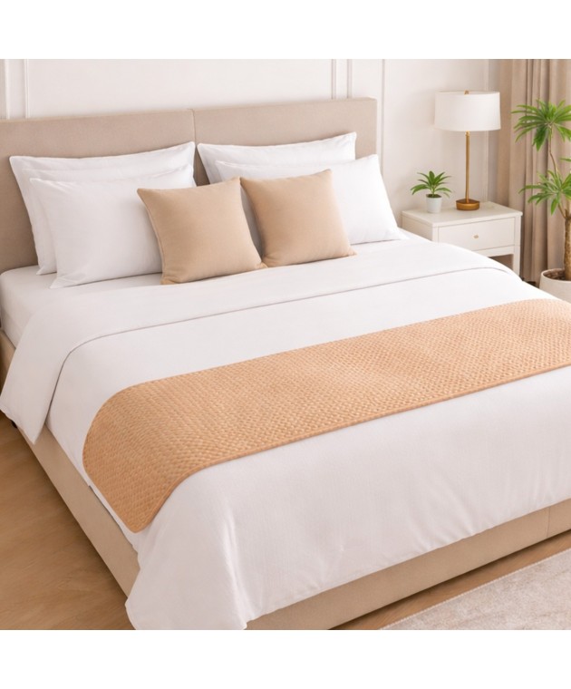 ΤΡΑΒΕΡΣΑ ΚΡΕΒΑΤΙΟΥ OMNIA BEIGE (55Χ250) Runner Κρεβατιού