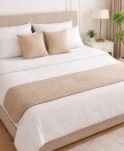 ΤΡΑΒΕΡΣΑ ΚΡΕΒΑΤΙΟΥ OMNIA GREIGE (55Χ250) Runner Κρεβατιού