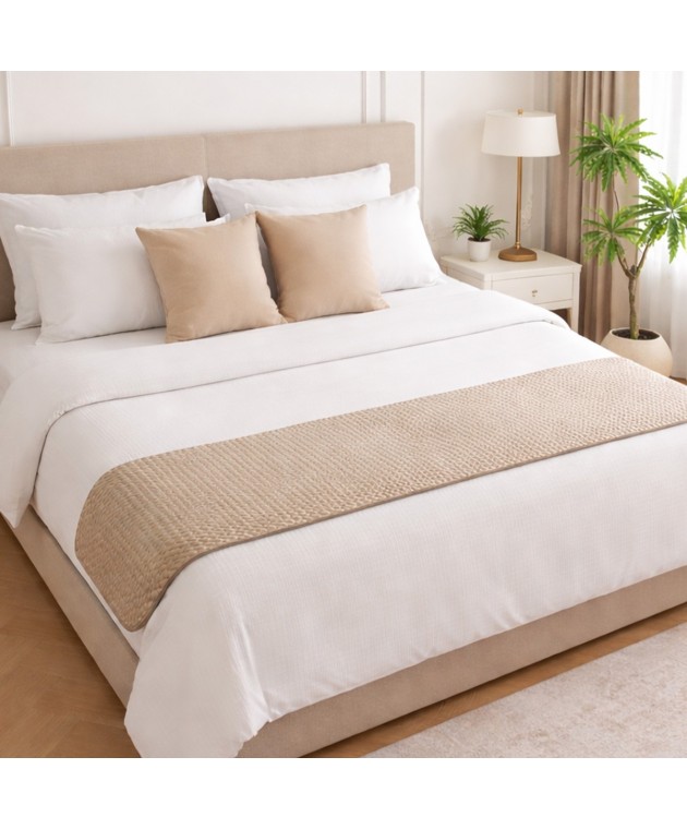 ΤΡΑΒΕΡΣΑ ΚΡΕΒΑΤΙΟΥ OMNIA GREIGE (55Χ250) Runner Κρεβατιού