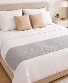 ΤΡΑΒΕΡΣΑ ΚΡΕΒΑΤΙΟΥ OMNIA GREY (55Χ250) Runner Κρεβατιού