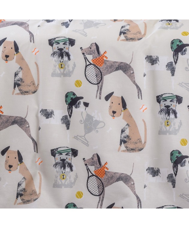 ΣΕΤ ΠΑΠΛΩΜΑΤΟΘΗΚΗ (2 ΤΕΜ.) ΜΟΝΗ DOGGY KIDS LINE (165X245) Παιδικές Παπλωματοθήκες