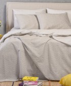 ΣΕΤ ΣΕΝΤΟΝΙΑ ΥΠΕΡΔΙΠΛΑ (Λ) MAVERICK LIGHT GREY ULTRA LINE (160Χ200+32)