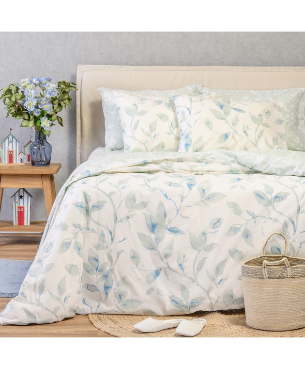 ΠΑΠΛΩΜΑΤΟΘΗΚΗ ΥΠΕΡΔΙΠΛΗ PEARL BLUE ULTRA LINE (225X245) Παπλωματοθήκες Υπέρδιπλες