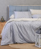 ΣΕΤ ΣΕΝΤΟΝΙΑ ΥΠΕΡΔΙΠΛΑ (Λ) RIVER LIGHT GREY CASUAL LINE (160Χ200+32)