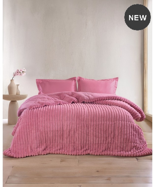  Κουβερτοπάπλωμα Υ/Δ (220Χ240) BUTTER PINK, RYTHMOS HOME Κουβερτοπαπλώματα  Υπέρδιπλα