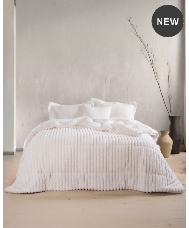  Κουβερτοπάπλωμα Υ/Δ (220Χ240) BUTTER WHITE, RYTHMOS HOME Κουβερτοπαπλώματα  Υπέρδιπλα
