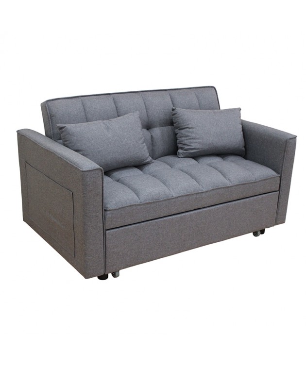 WIND GREY ΥΦΑΣΜΑ ΚΑΝΑΠΕΣ/ΚΡΕΒΑΤΙ 140X85X82εκ. Καναπέδες