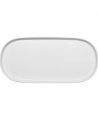 ESTIA ΠΙΑΤΕΛΑ ΟΒΑΛ KYRA 36cm ΛΕΥΚΗ Πιατέλες