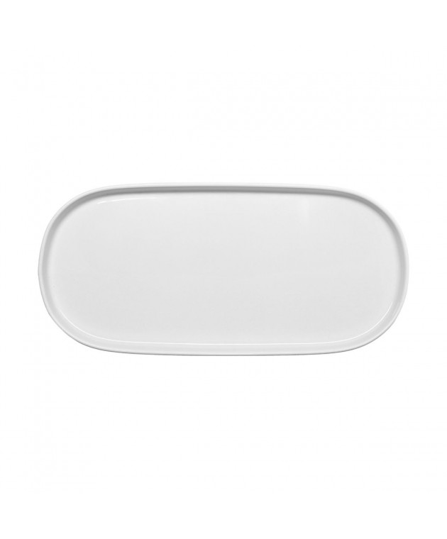 ESTIA ΠΙΑΤΕΛΑ ΟΒΑΛ KYRA 36cm ΛΕΥΚΗ Πιατέλες