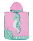 GREENWICH POLO CLUB JUNIOR ΠΟΝΤΣΟ ΘΑΛΑΣΣΗΣ 50Χ115 4176 MINT, PINK ΝΕΕΣ ΑΦΙΞΕΙΣ