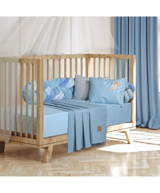 GREENWICH POLO CLUB ΚΟΥΒΕΡΤΑ ΠΙΚΕ 110X150 BABY 8870 BABY BLUE Κούνιας