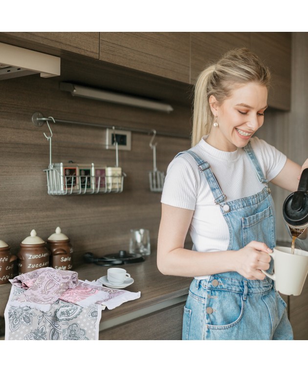 DAS HOME ΣΕΤ ΠΟΤΗΡΟΠΑΝΑ 2ΤΜΧ 30Χ50 0890 GREY Ποτηρόπανα