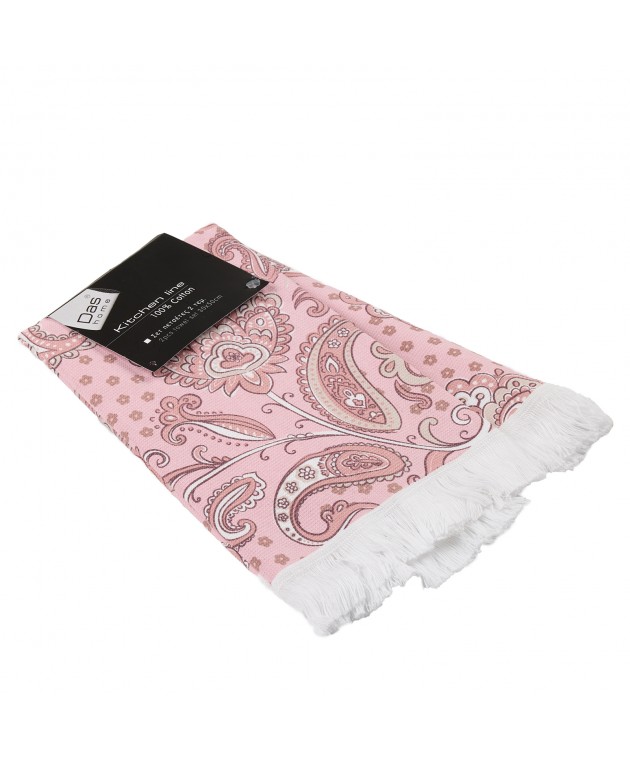DAS HOME ΣΕΤ ΠΟΤΗΡΟΠΑΝΑ 2ΤΜΧ 30Χ50 0891 PINK Ποτηρόπανα