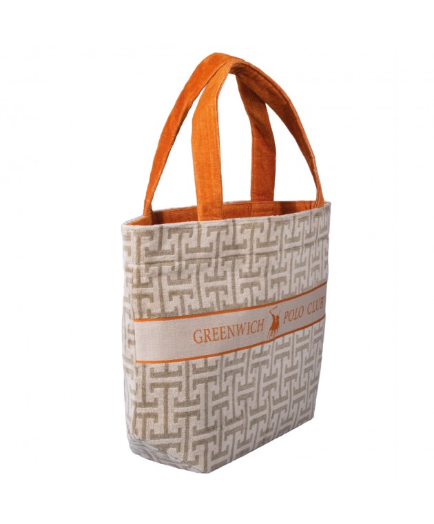 GREENWICH POLO CLUB ΤΣΑΝΤΑ ΘΑΛΑΣΣΗΣ 55Χ40 ESSENTIAL 5228 ORANGE, TAUPE Τσάντες Θαλάσσης