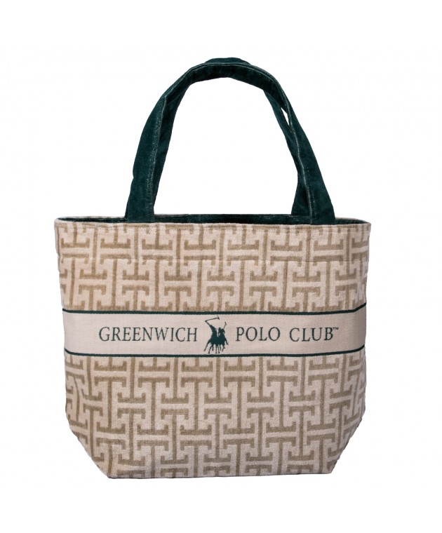 GREENWICH POLO CLUB ΤΣΑΝΤΑ ΘΑΛΑΣΣΗΣ 55Χ40 ESSENTIAL 5229 GREEN, TAUPE Τσάντες Θαλάσσης