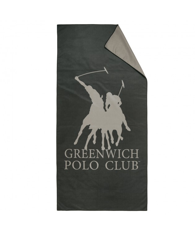 GREENWICH POLO CLUB ΠΕΤΣΕΤΑ ΘΑΛΑΣΣΗΣ 80Χ170 ESSENTIAL 5214 BLACK, GREY Πετσέτες Θαλάσσης 