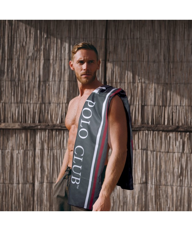GREENWICH POLO CLUB ΠΕΤΣΕΤΑ ΘΑΛΑΣΣΗΣ 80Χ170 ESSENTIAL 5209 GREY Πετσέτες Θαλάσσης 