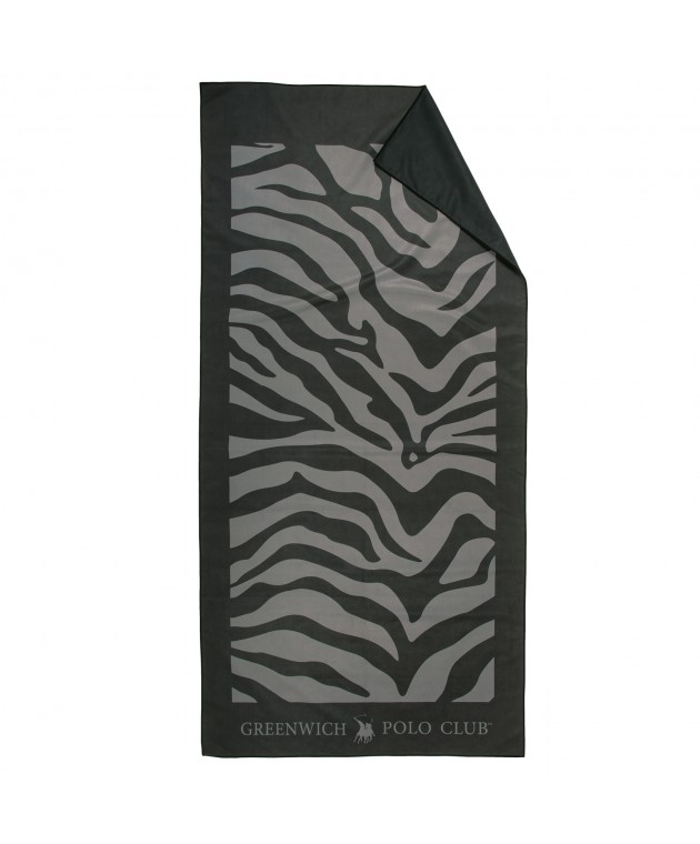 GREENWICH POLO CLUB ΠΕΤΣΕΤΑ ΘΑΛΑΣΣΗΣ 80Χ170 ESSENTIAL 5204 BLACK, GREY Πετσέτες Θαλάσσης 