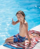 GREENWICH POLO CLUB JUNIOR ΠΕΤΣΕΤΑ ΘΑΛΑΣΣΗΣ 70Χ140 4181 BLUE, RED Πετσέτες Θαλάσσης Παιδικές