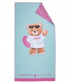 GREENWICH POLO CLUB JUNIOR ΠΕΤΣΕΤΑ ΘΑΛΑΣΣΗΣ 70Χ140 5223 FUSCHIA, MINT Πετσέτες Θαλάσσης Παιδικές