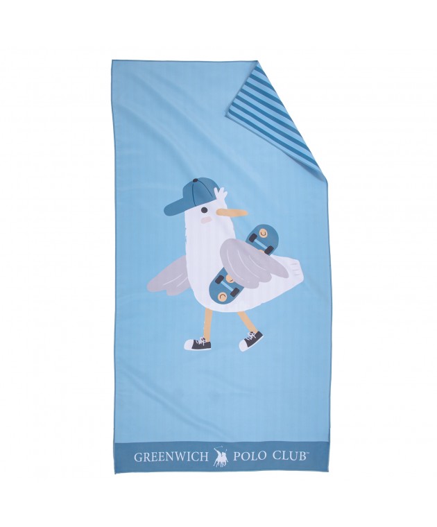 GREENWICH POLO CLUB JUNIOR ΠΕΤΣΕΤΑ ΘΑΛΑΣΣΗΣ 70Χ140 4177 BLUE Πετσέτες Θαλάσσης Παιδικές