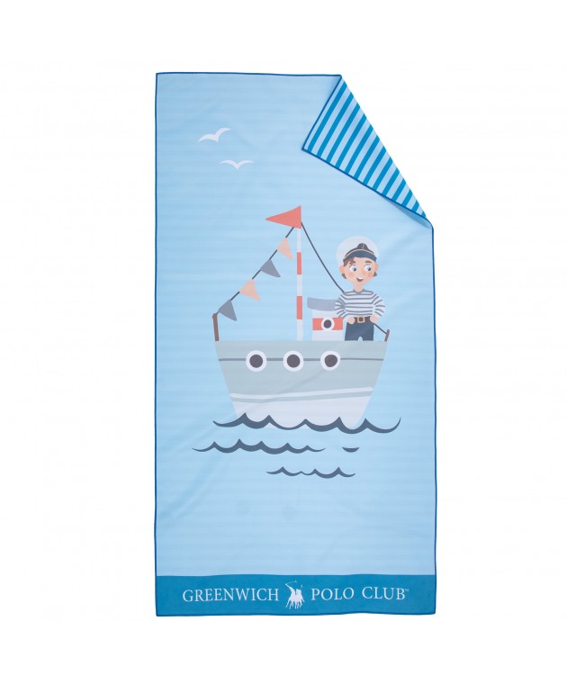 GREENWICH POLO CLUB JUNIOR ΠΕΤΣΕΤΑ ΘΑΛΑΣΣΗΣ 70Χ140 4178 BLUE Πετσέτες Θαλάσσης Παιδικές