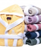 GREENWICH POLO CLUB ΜΠΟΥΡΝΟΥΖΙ No.12 ESSENTIAL 8619 PINK Παιδικά Μπουρνούζια