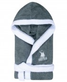 GREENWICH POLO CLUB ΜΠΟΥΡΝΟΥΖΙ No.12 ESSENTIAL 8623 DARK GREY Παιδικά Μπουρνούζια