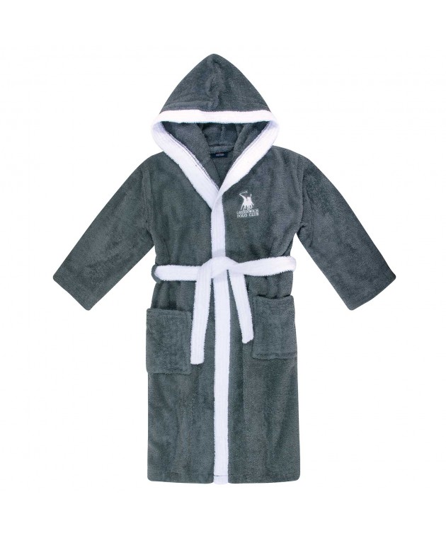 GREENWICH POLO CLUB ΜΠΟΥΡΝΟΥΖΙ No.8 ESSENTIAL 8623 DARK GREY Παιδικά Μπουρνούζια