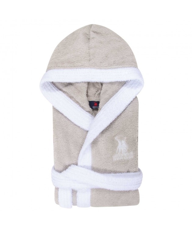 GREENWICH POLO CLUB ΜΠΟΥΡΝΟΥΖΙ No.10 ESSENTIAL 8622 GREY Παιδικά Μπουρνούζια
