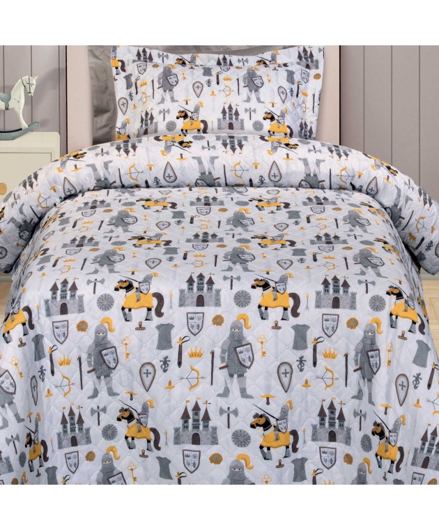 GREENWICH POLO CLUB JUNIOR ΖΕΥΓΟΣ ΜΑΞΙΛΑΡΟΘΗΚΕΣ ESSENTIAL 8861 CREAM, GREY 50Χ70+5 Παιδικές Μαξιλαροθήκες