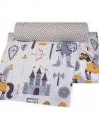 GREENWICH POLO CLUB ΣΕΤ ΣΕΝΤΟΝΙΑ ΚΟΥΝΙΑΣ ESSENTIAL 8861 CREAM, GREY 130Χ170 Βρεφικά Σετ Σεντόνια
