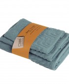 DAS HOME ΣΕΤ ΠΕΤΣΕΤΕΣ 3ΤΕΜΑΧΙΩΝ BEST 0882 BLUE Σετ πετσέτες Mπάνιου