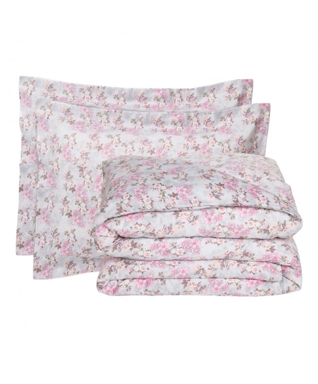 DAS HOME ΣΕΝΤΟΝΙΑ ΣΕΤ ΥΠΕΡΔΙΠΛΑ EXECUTIVE 1724 LIGHT GREY, PINK 240Χ260 Σεντόνια Υπέρδιπλα