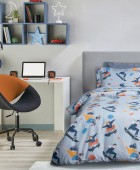 DAS KIDS ΣΕΤ ΣΕΝΤΟΝΙΑ ΜΟΝΑ 4985 GREY 170X260 ΝΕΕΣ ΑΦΙΞΕΙΣ