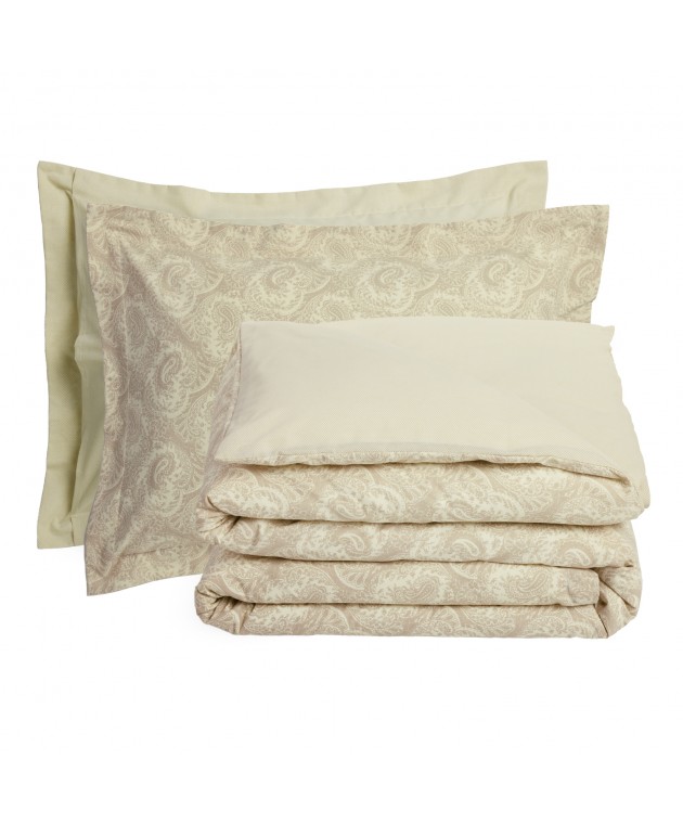 DAS HOME ΣΕΤ ΣΕΝΤΟΝΙΑ ΜΟΝΑ ΜΕ ΛΑΣΤΙΧΟ CASUAL 5444 IVORY, TAUPE 120X200+35 Σεντόνια Μονά