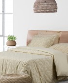 DAS HOME ΣΕΤ ΣΕΝΤΟΝΙΑ ΜΟΝΑ ΜΕ ΛΑΣΤΙΧΟ CASUAL 5444 IVORY, TAUPE 120X200+35 Σεντόνια Μονά