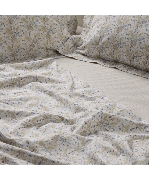 DAS HOME ΣΕΤ ΣΕΝΤΟΝΙΑ ΜΟΝΑ ΜΕ ΛΑΣΤΙΧΟ CASUAL 5440 BLUE, TAUPE 120X200+35 Σεντόνια Μονά