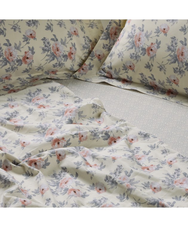DAS HOME ΣΕΤ ΣΕΝΤΟΝΙΑ ΜΟΝΑ ΜΕ ΛΑΣΤΙΧΟ CASUAL 5442 GREY, IVORY 120X200+35 Σεντόνια Μονά