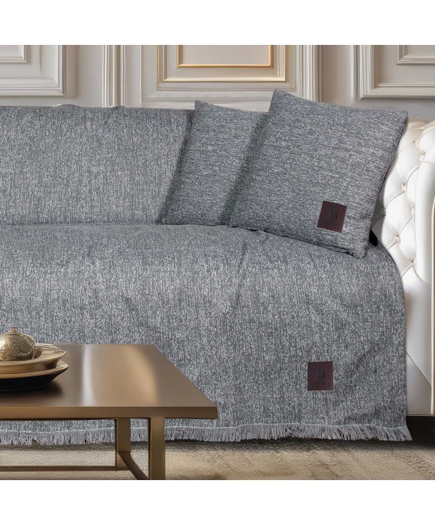 GREENWICH POLO CLUB ΔΙΑΚΟΣΜΗΤΙΚΟ ΜΑΞΙΛΑΡΙ 40X40 3988 GREY Με γέμιση